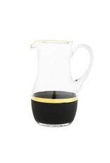 Pitcher With Black And Gold Design