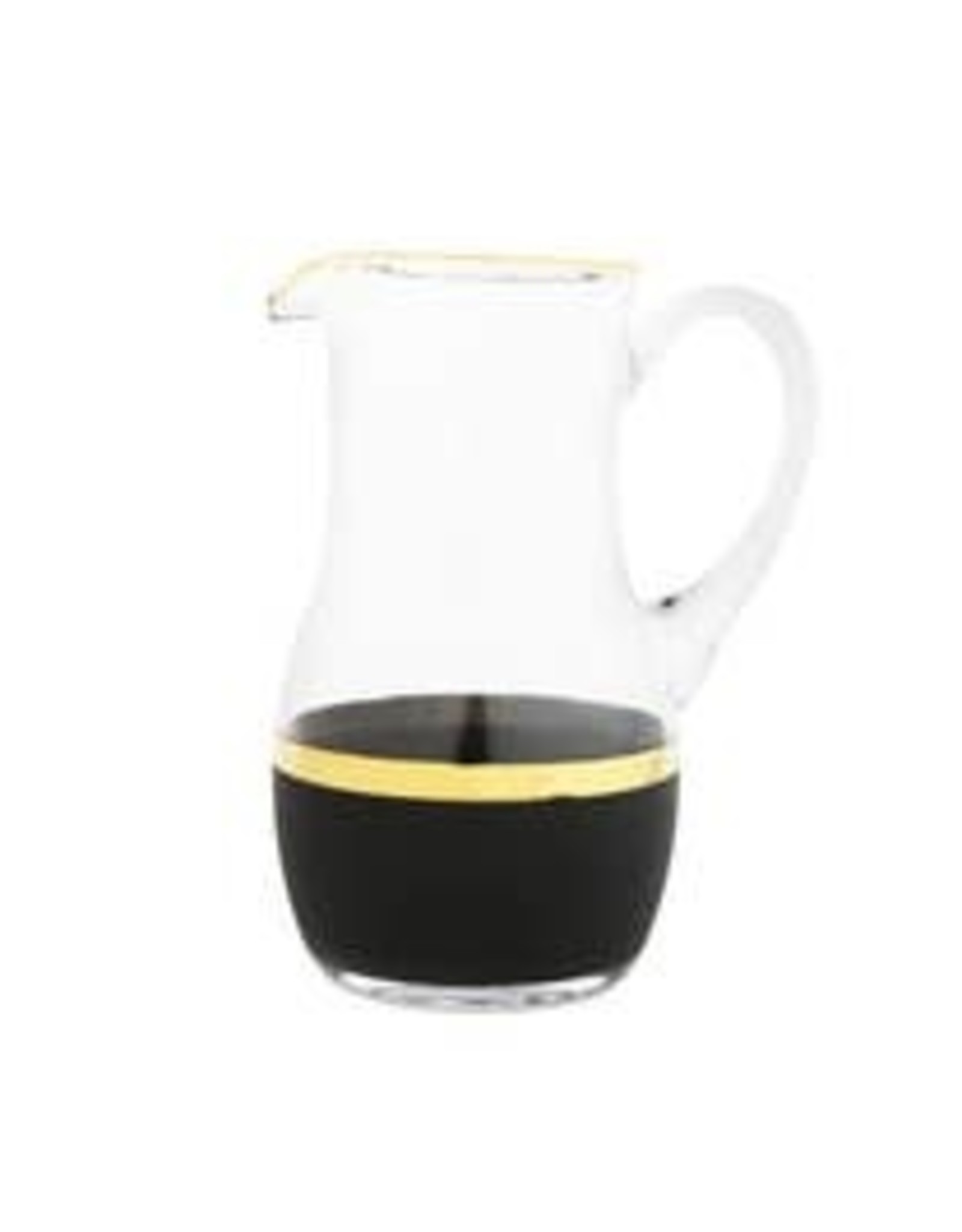 Pitcher With Black And Gold Design