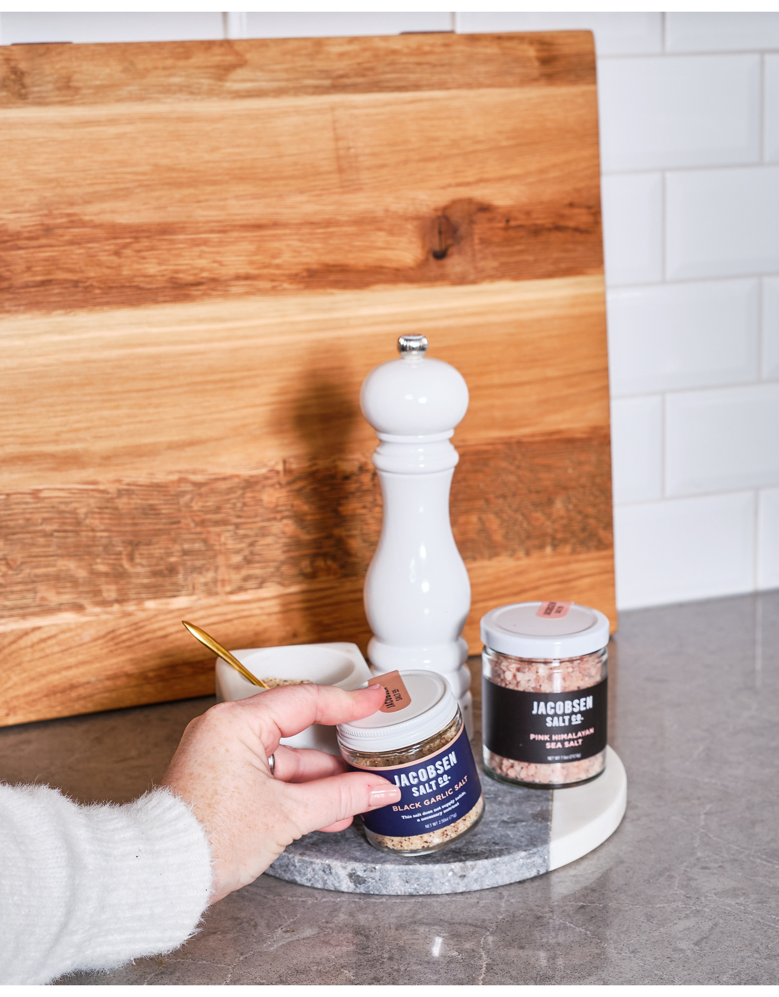 Paris White Lacquer Pepper Mill