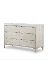 Viggo 6 Drawer Dresser-Vintage White Oak