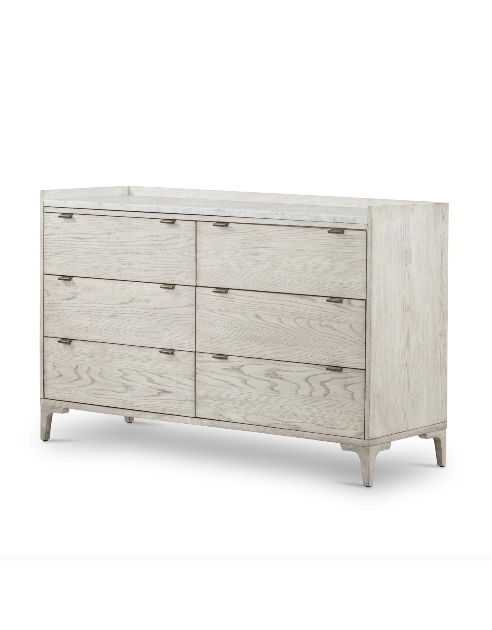Viggo 6 Drawer Dresser-Vintage White Oak