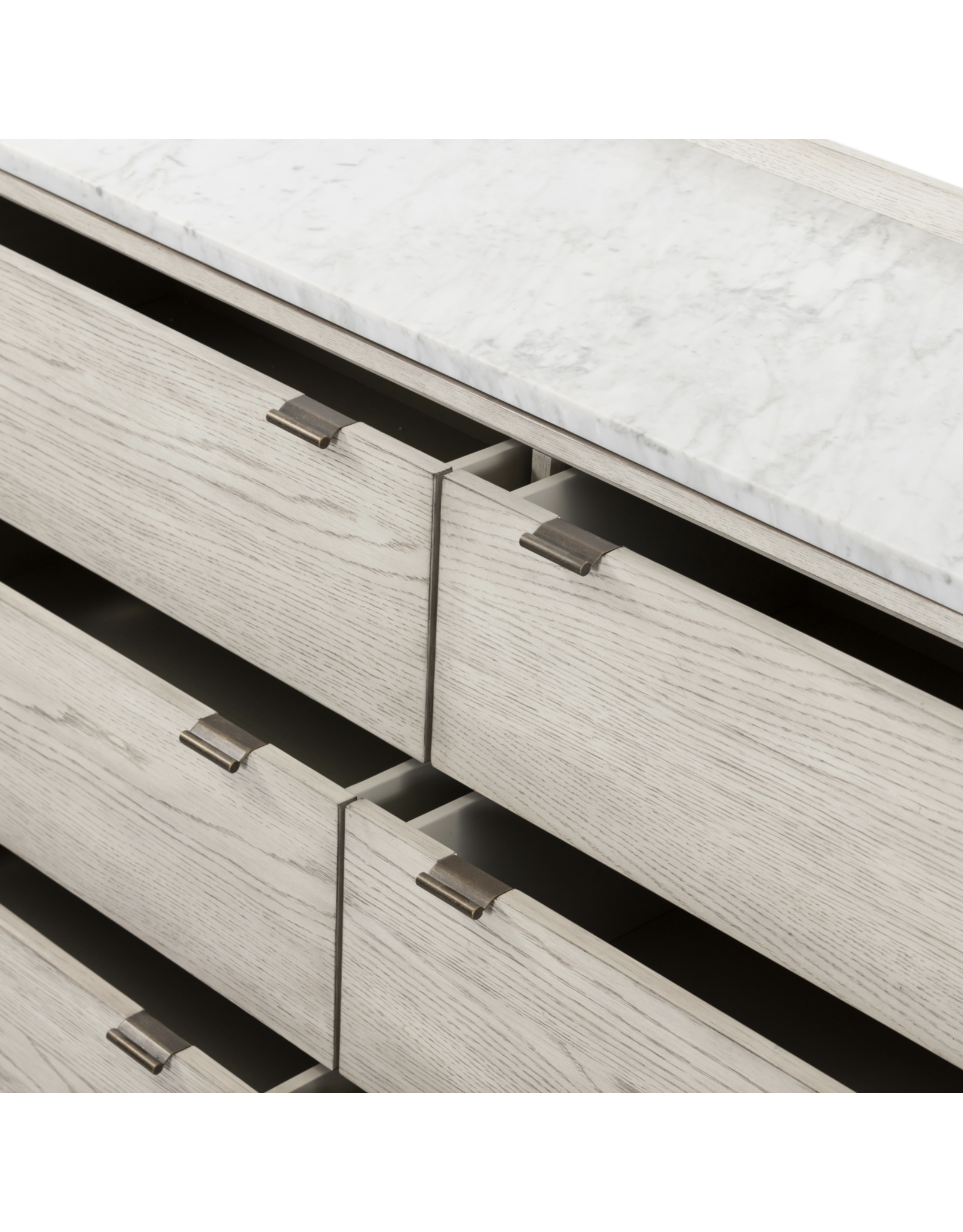 Viggo 6 Drawer Dresser-Vintage White Oak