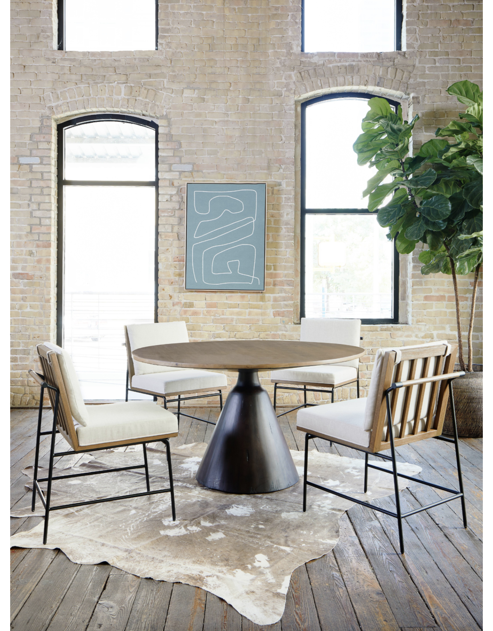 Crete Dining Chair-Savile Flax