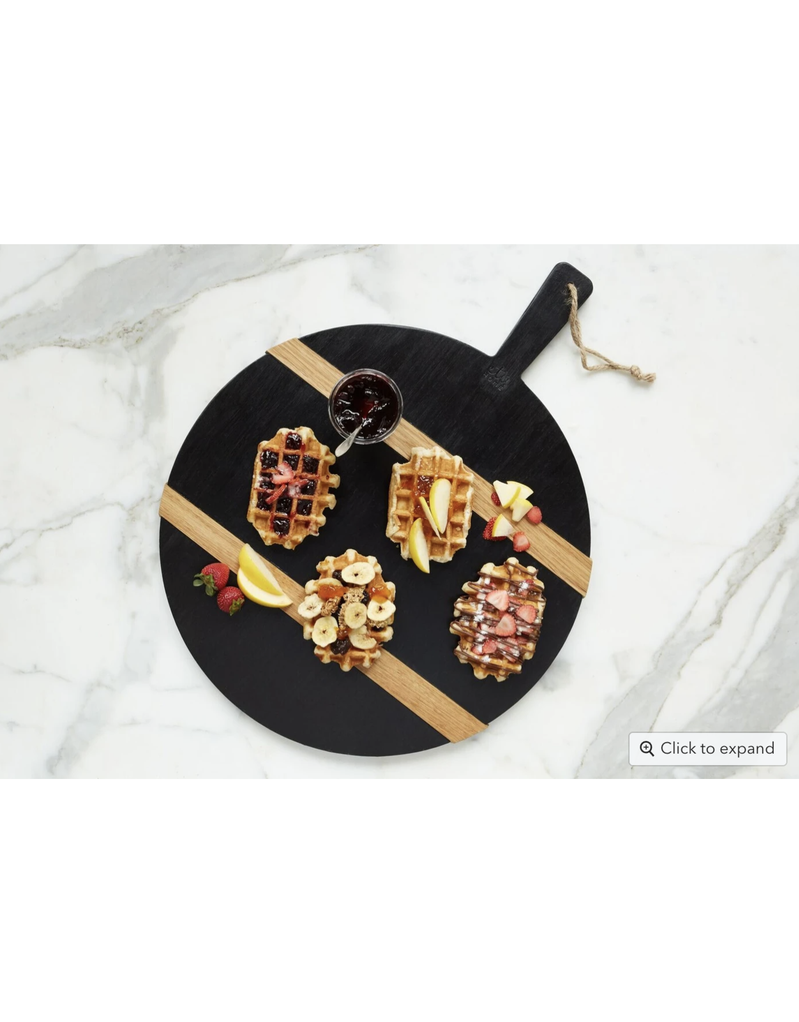 Black Round Mod Charcuterie Board -Medium