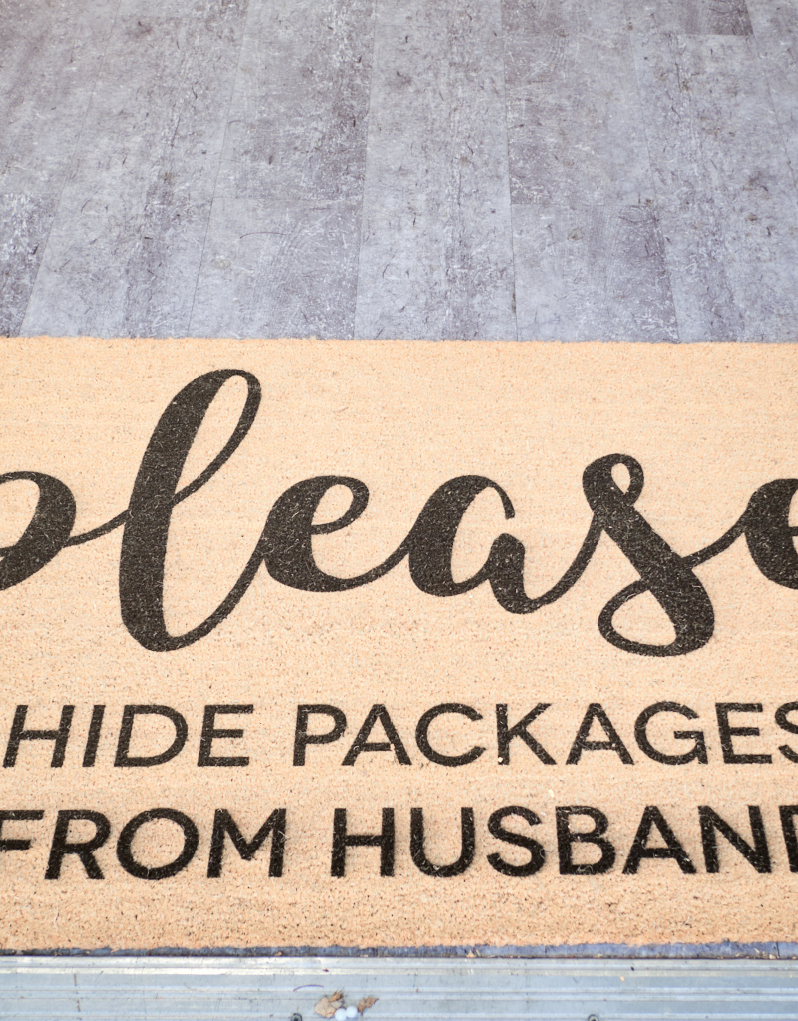 Hide Packages From Husband Doormat