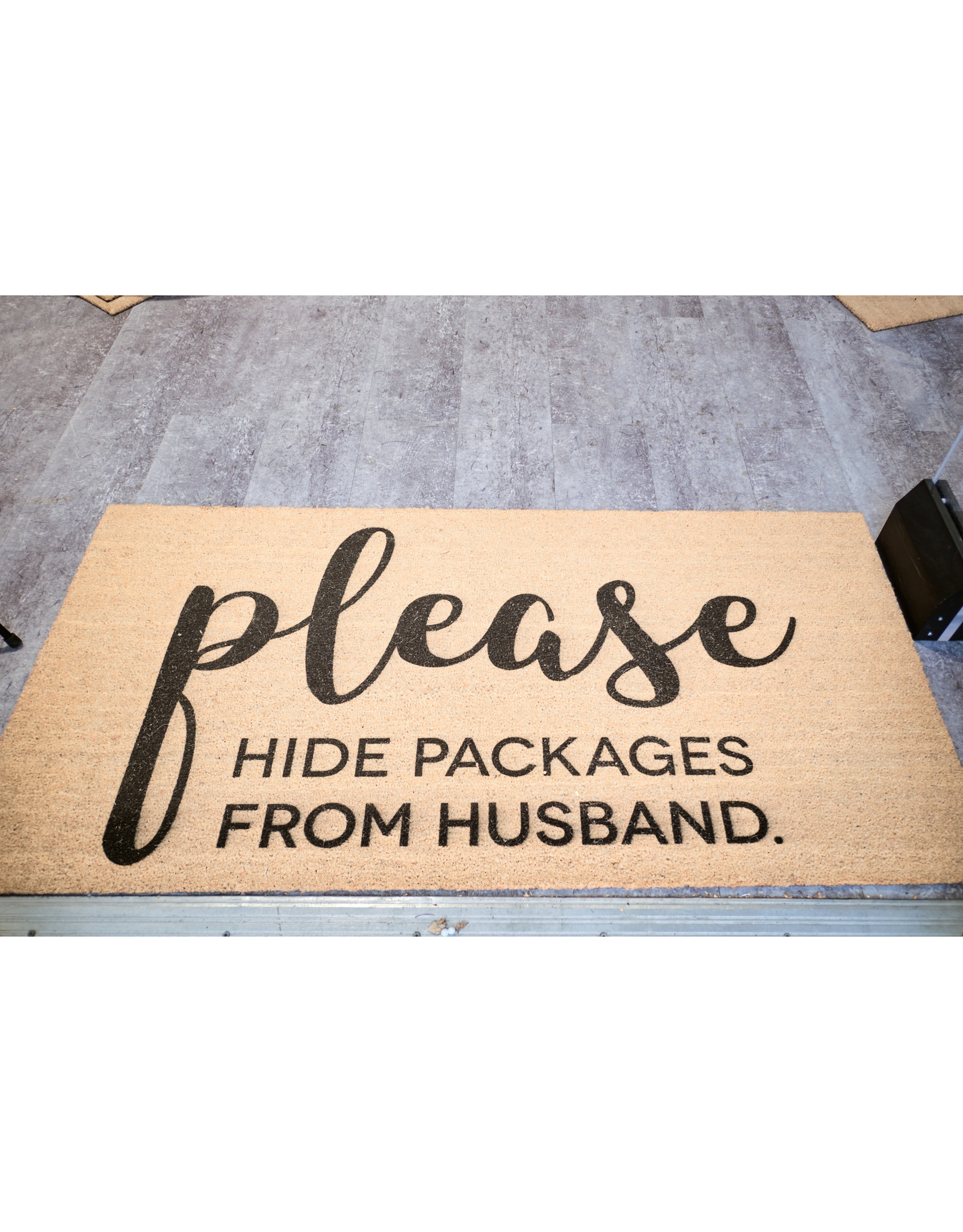 Hide Packages From Husband Doormat