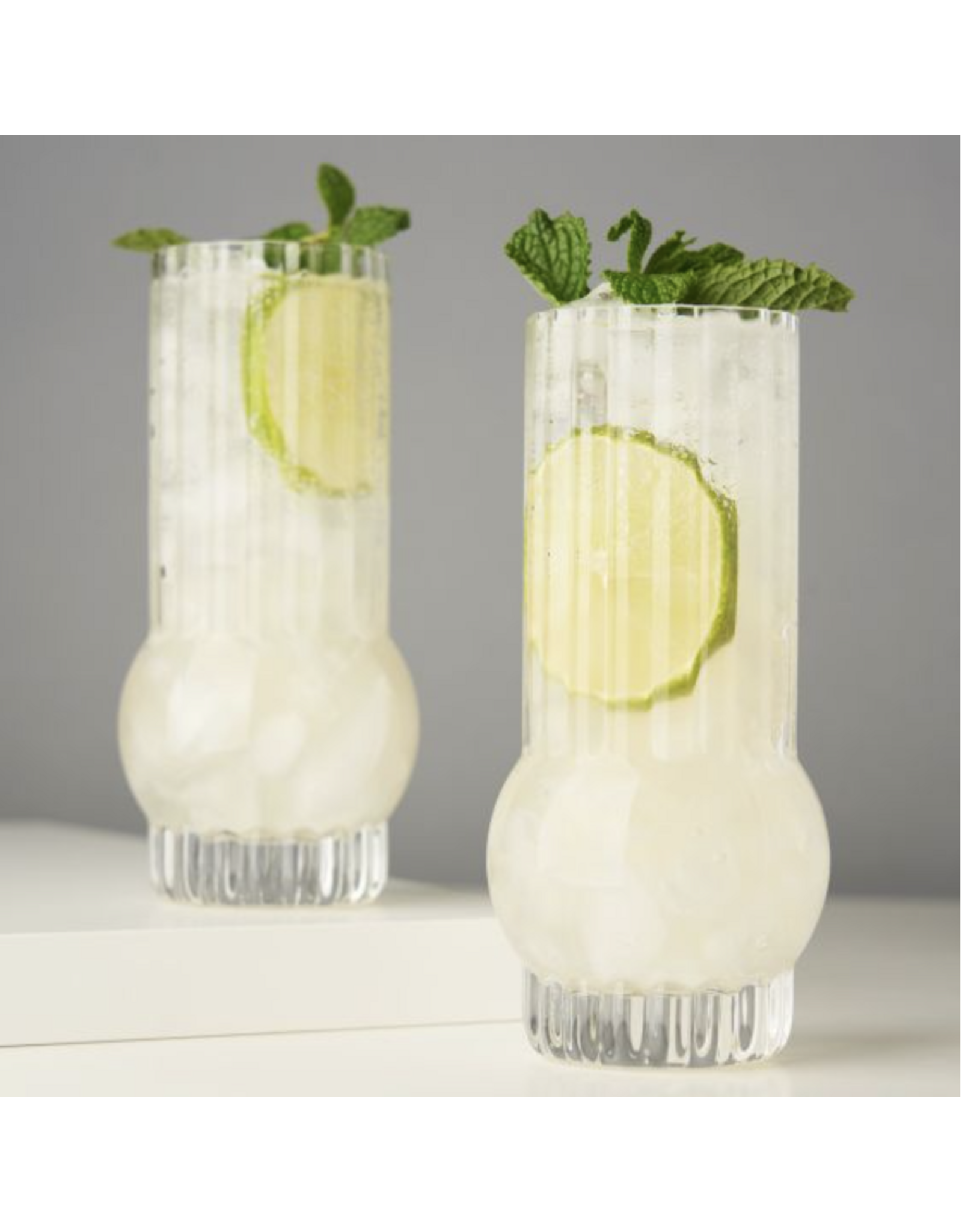 Deco Crystal Highball Glass