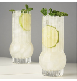 Deco Crystal Highball Glass