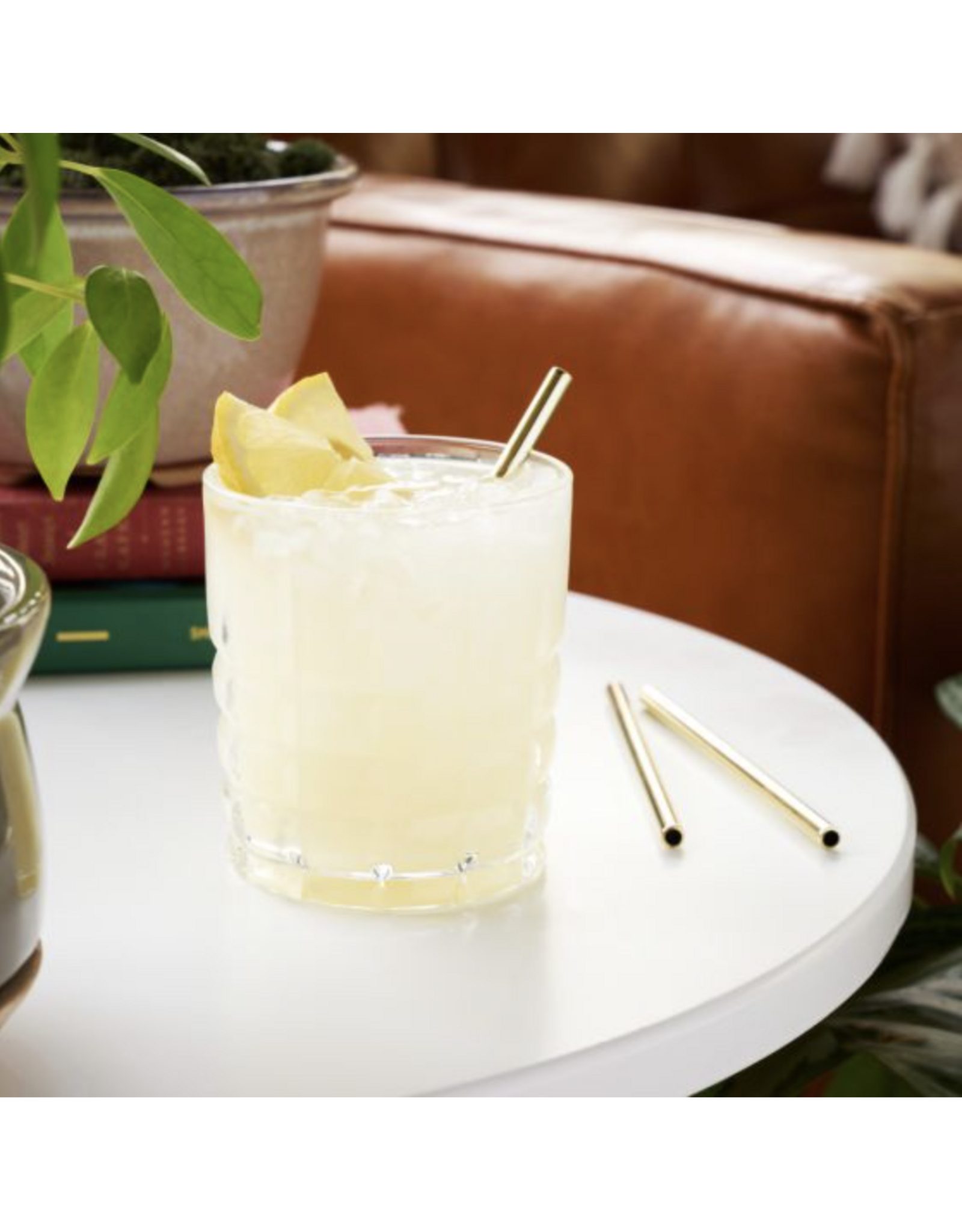 Gold Low Ball Straws