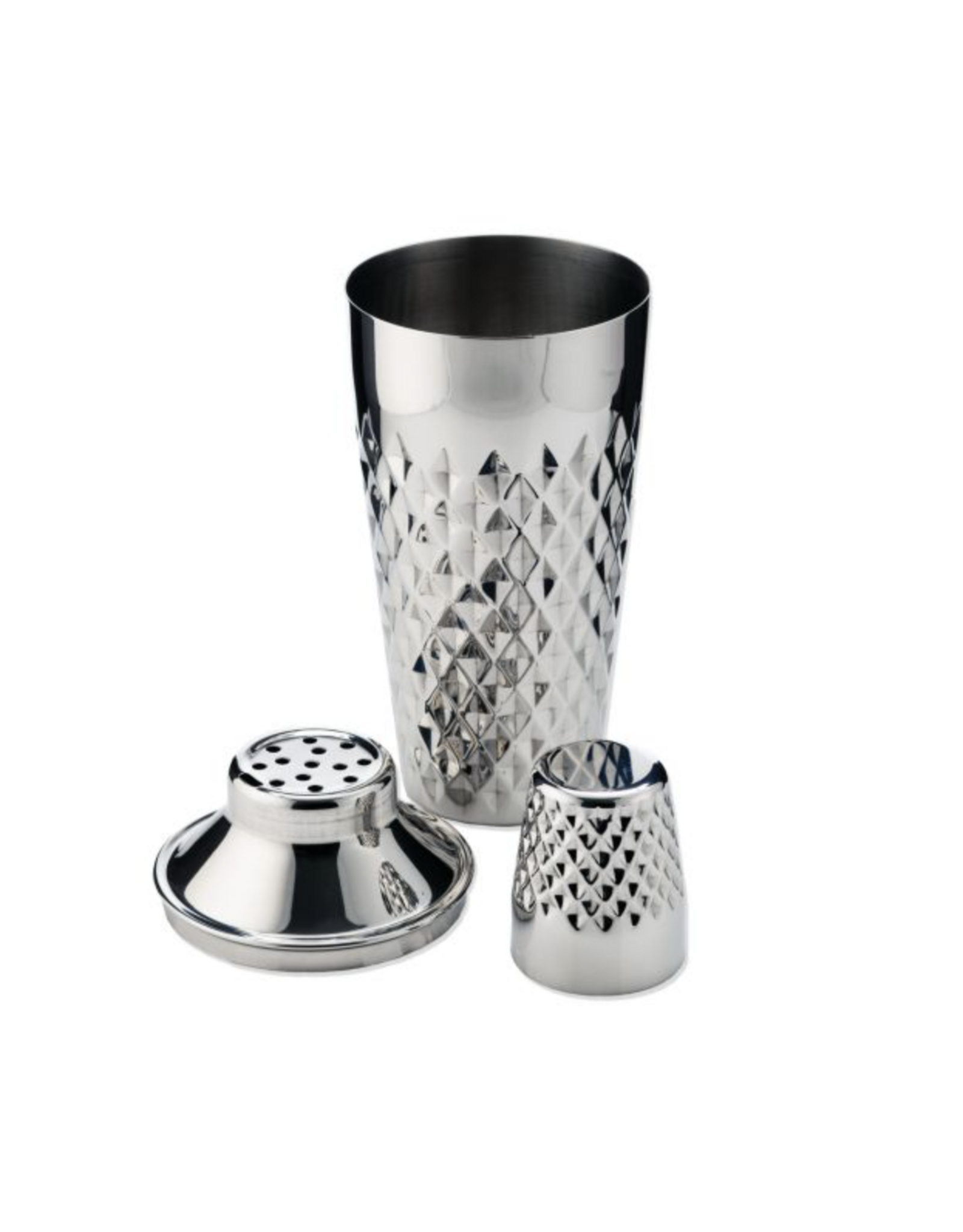 Stainless Faceted Cocktail Shaker