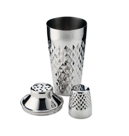 Stainless Faceted Cocktail Shaker