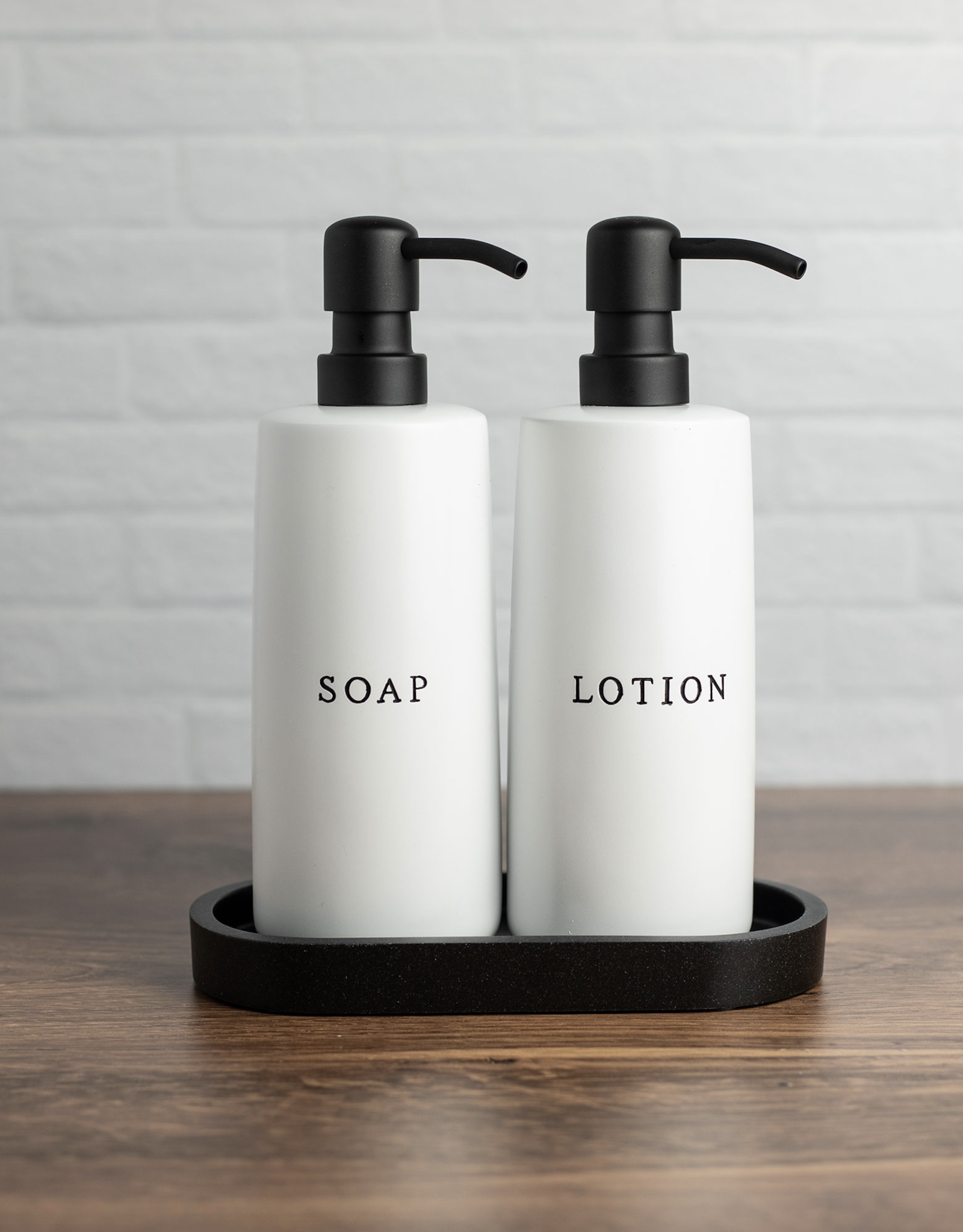 Small Stoneware Tray, Black