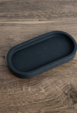 Small Stoneware Tray, Black