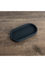 Small Stoneware Tray, Black