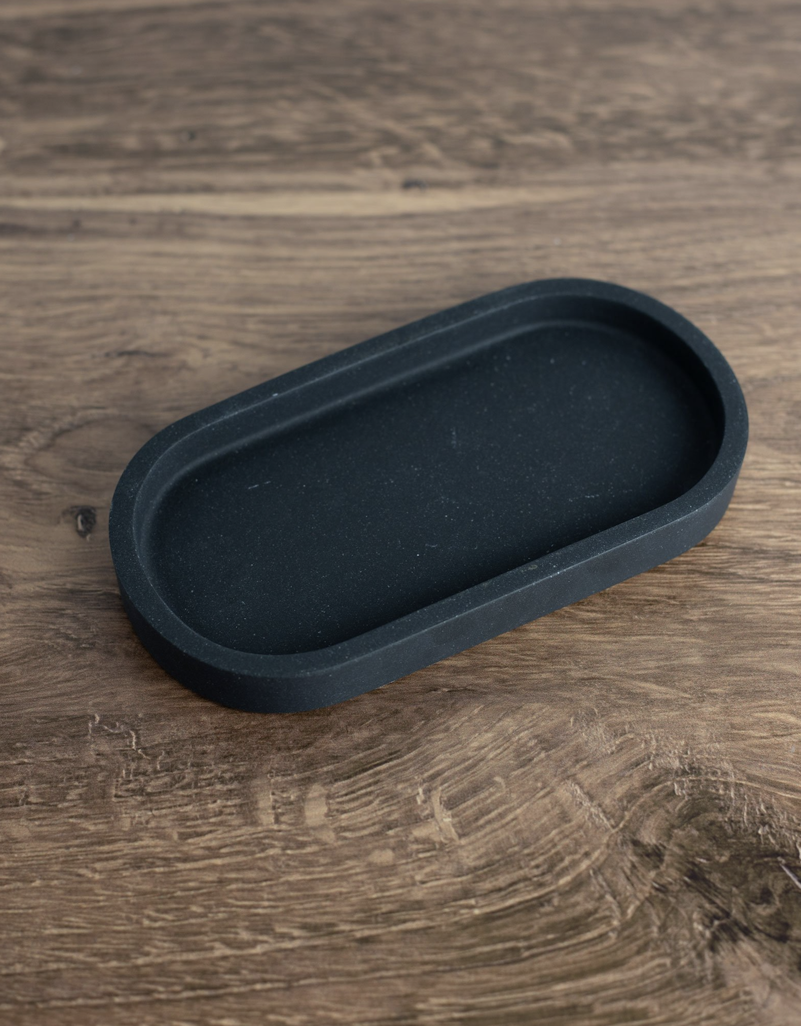 Small Stoneware Tray, Black