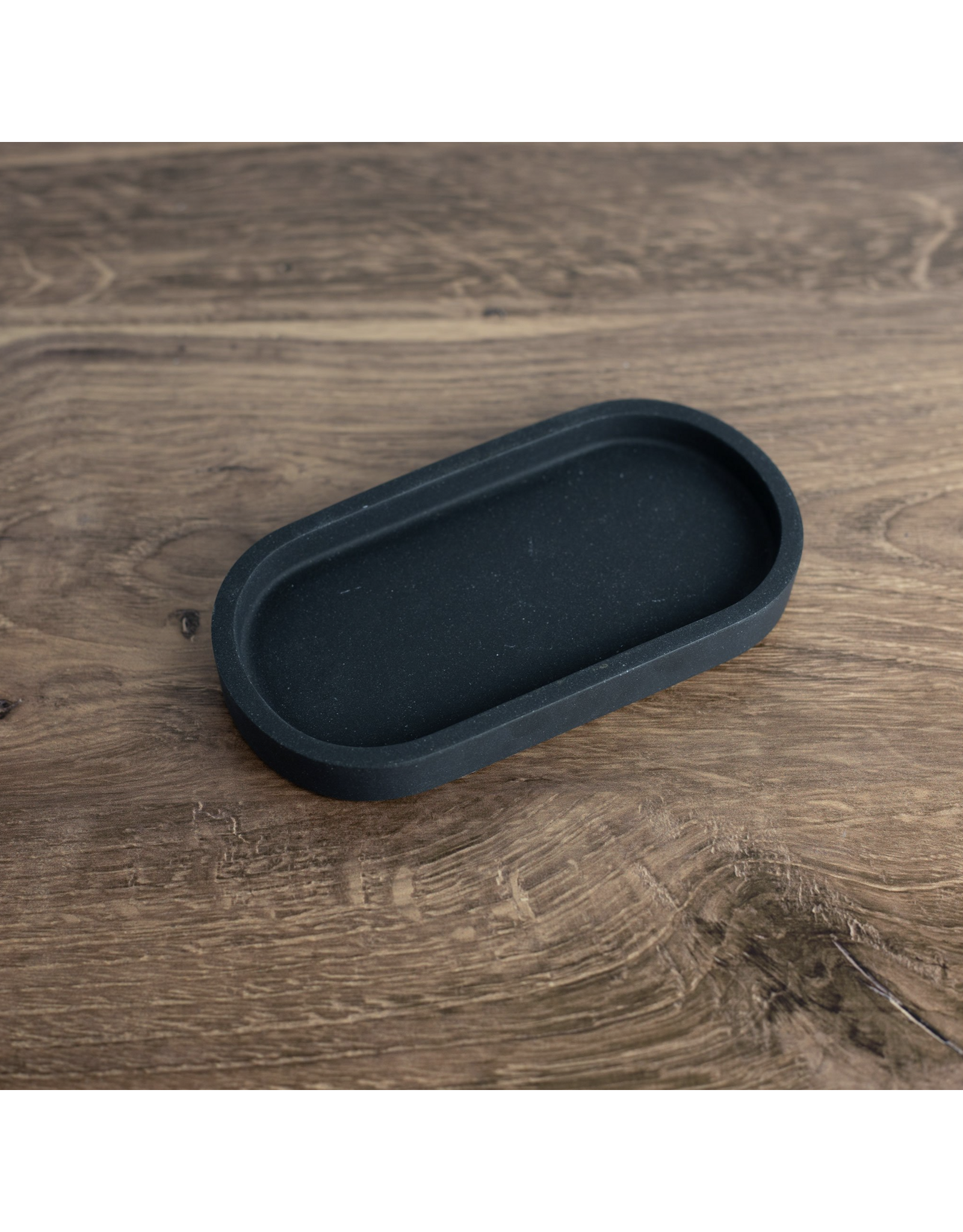 Small Stoneware Tray, Black