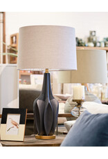 Bravar III 30" Gray-Blue Table Lamp