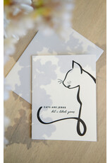 Cats are Jerks Card