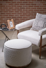 Sinclair Round Ottoman - Knoll Natural