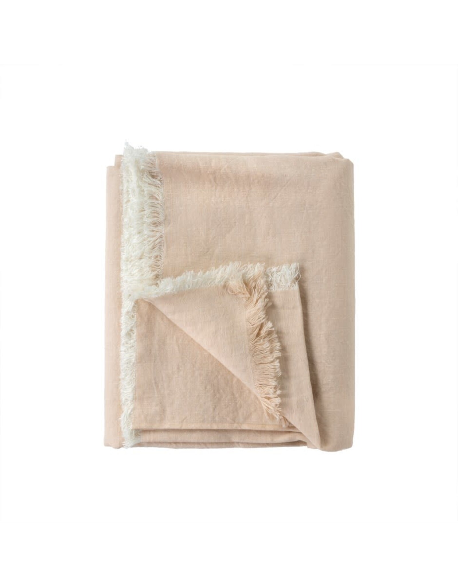 Linen Blend Tablecloth, Blush 60x94