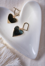 Amaya Heart Earrings - 14k Gold Plated