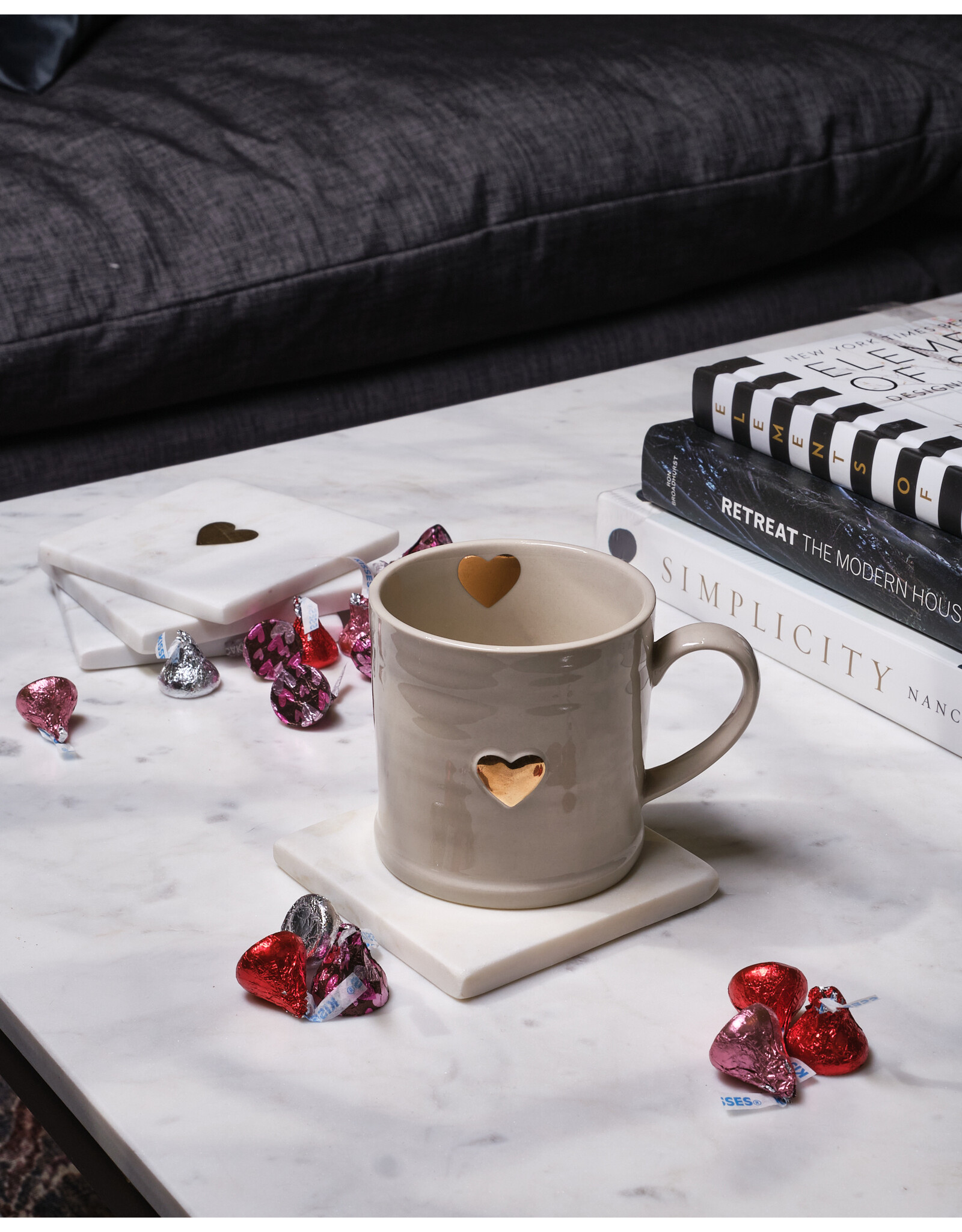 Sweet Heart Mug, Gold
