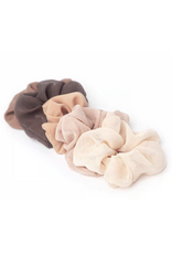 Crepe Scrunchie 5pc - Terra Cotta