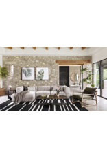 Langham 4 Piece Sectional, LAF in Nappa Sandstone