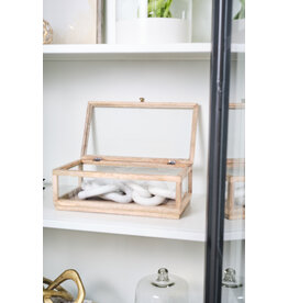 Mango Wood & Glass Display Box
