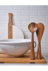 Standing Acacia Wood Spatula & Spoon Set