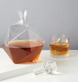 Faceted Crystal Liquor Decanter