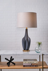 Bravar III 30" Gray-Blue Table Lamp