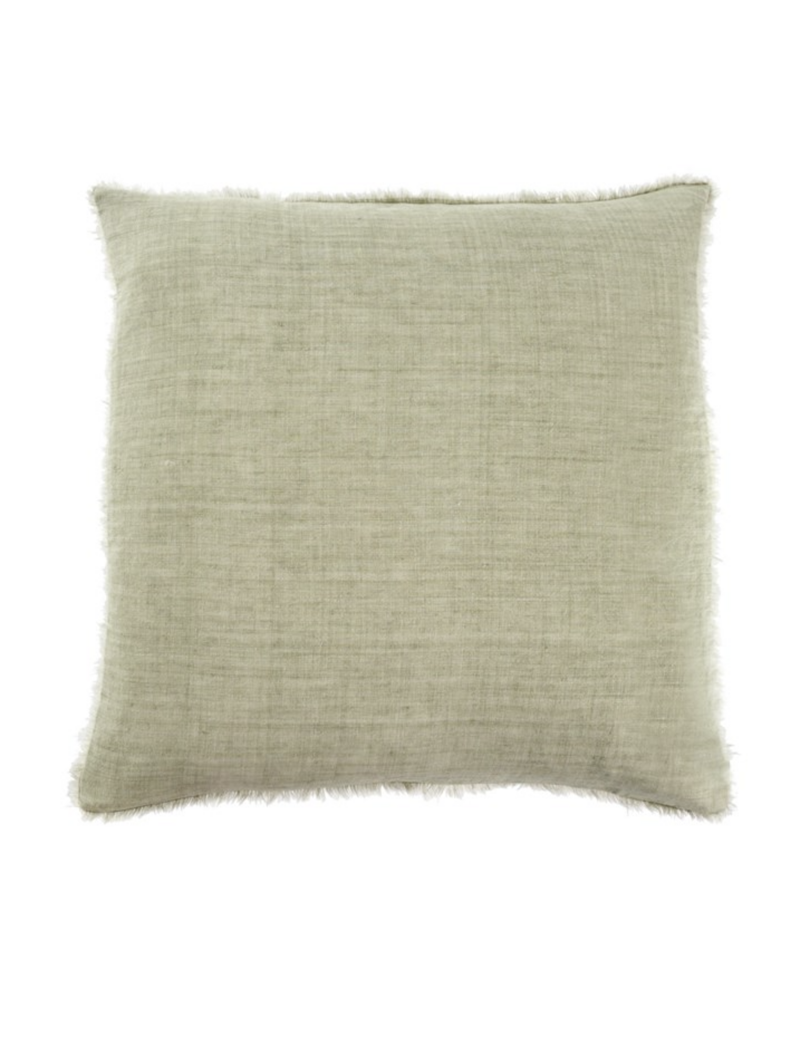 Lina Linen Pillow, Olive 24x24