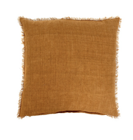 Lina Linen Pillow, Gold 24x24