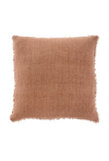 Lina Linen Pillow, Rooibos 24x24