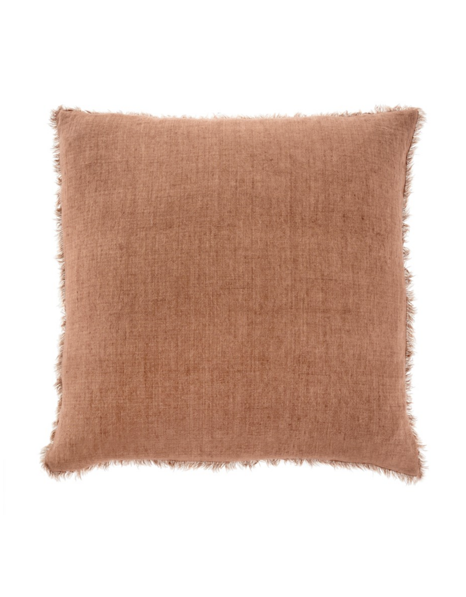 Lina Linen Pillow, Rooibos 24x24
