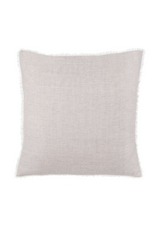 Lina Linen Pillow, Grey Stripe 24x24