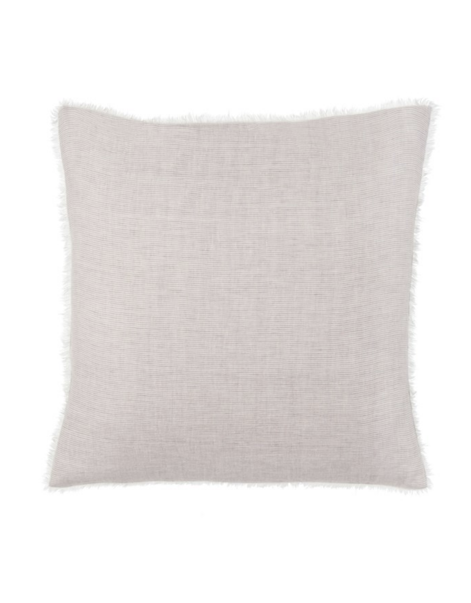 Lina Linen Pillow, Grey Stripe 24x24