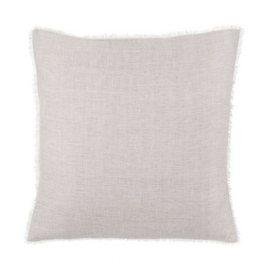 Lina Linen Pillow, Grey Stripe 24x24