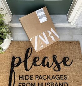 Hide Packages From Husband Doormat