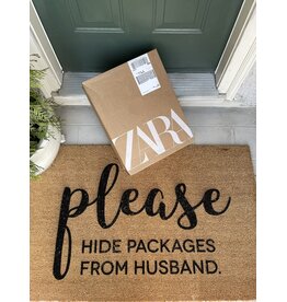 Hide Packages From Husband Doormat