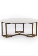 Naomi Coffee Table - Raw Brass