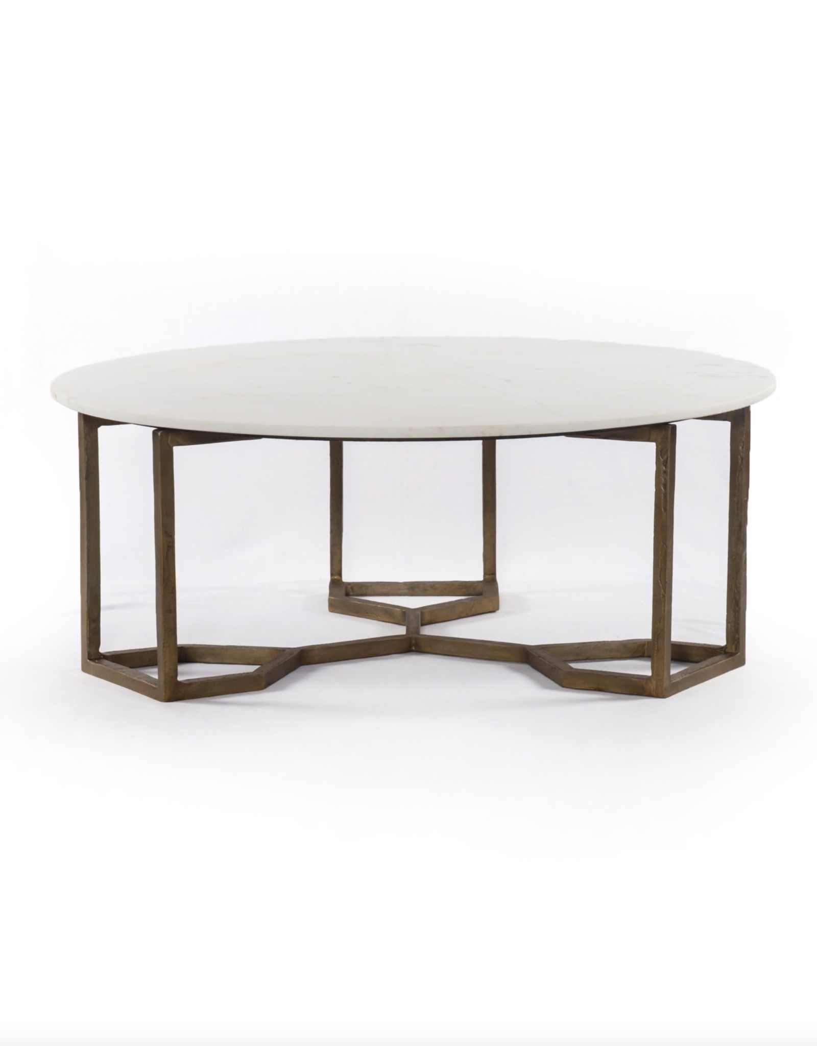 Naomi Coffee Table - Raw Brass