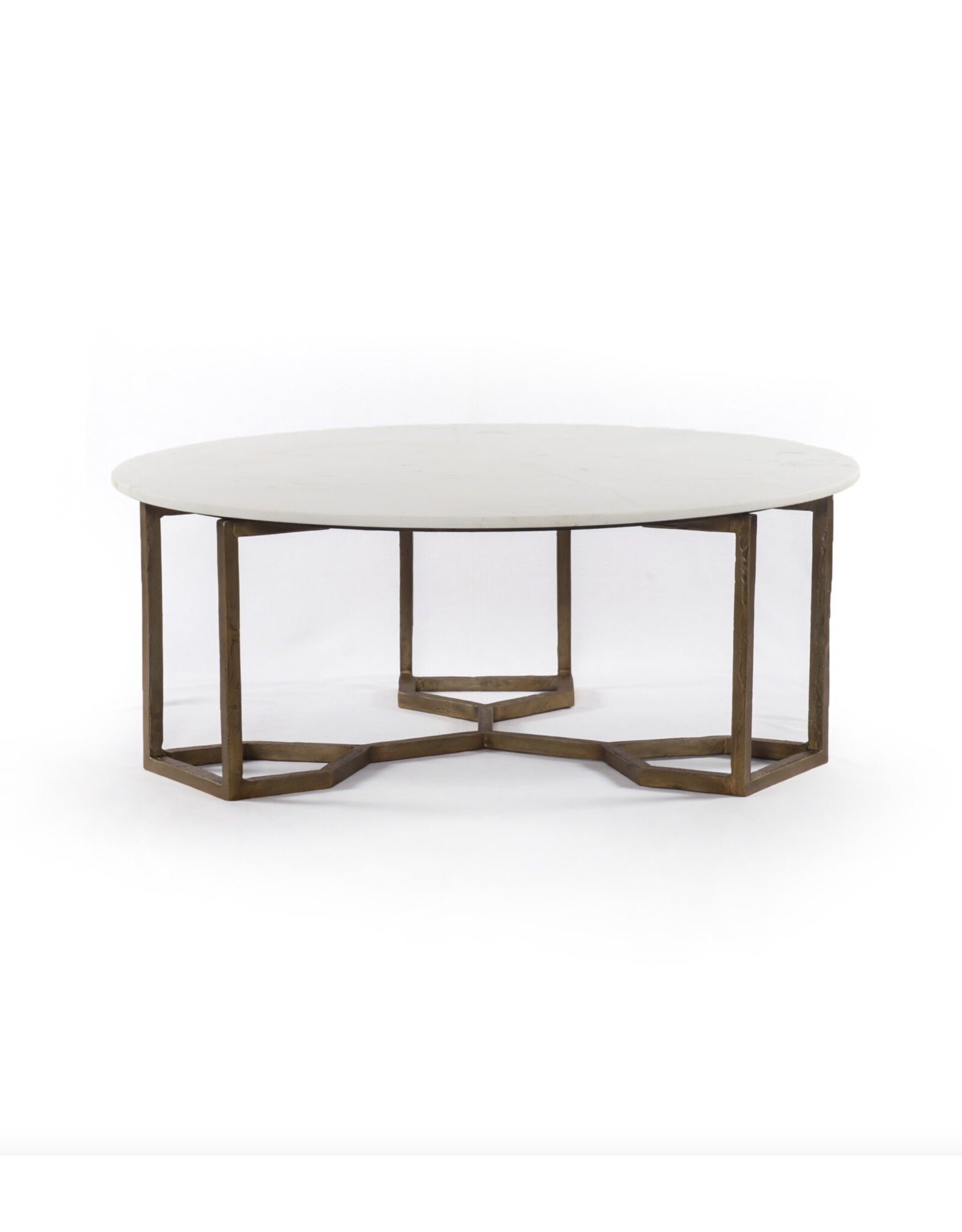 Naomi Coffee Table - Raw Brass