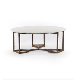 Naomi Coffee Table - Raw Brass