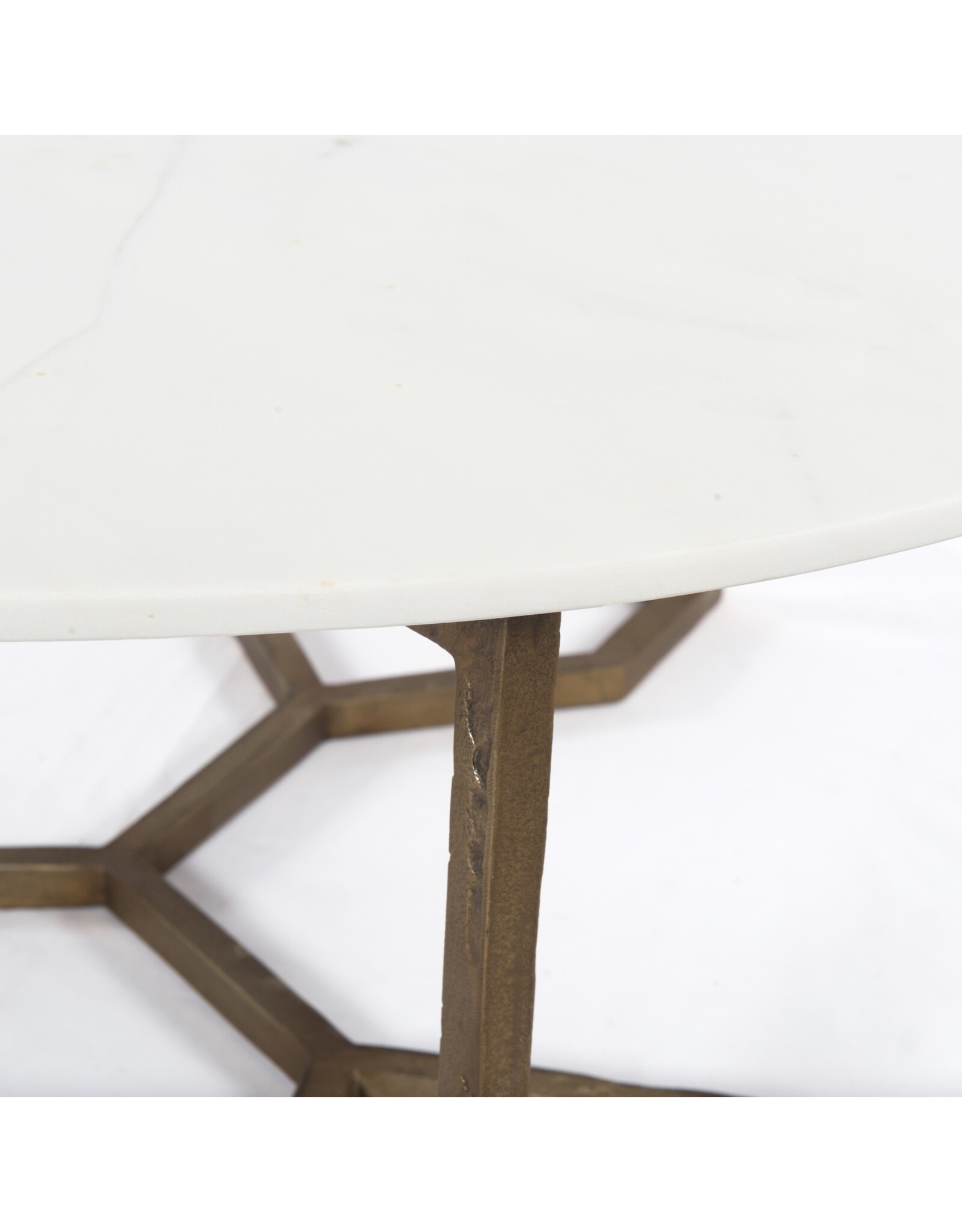 Naomi Coffee Table - Raw Brass