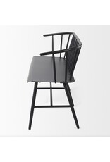 Colin Black Metal Bench