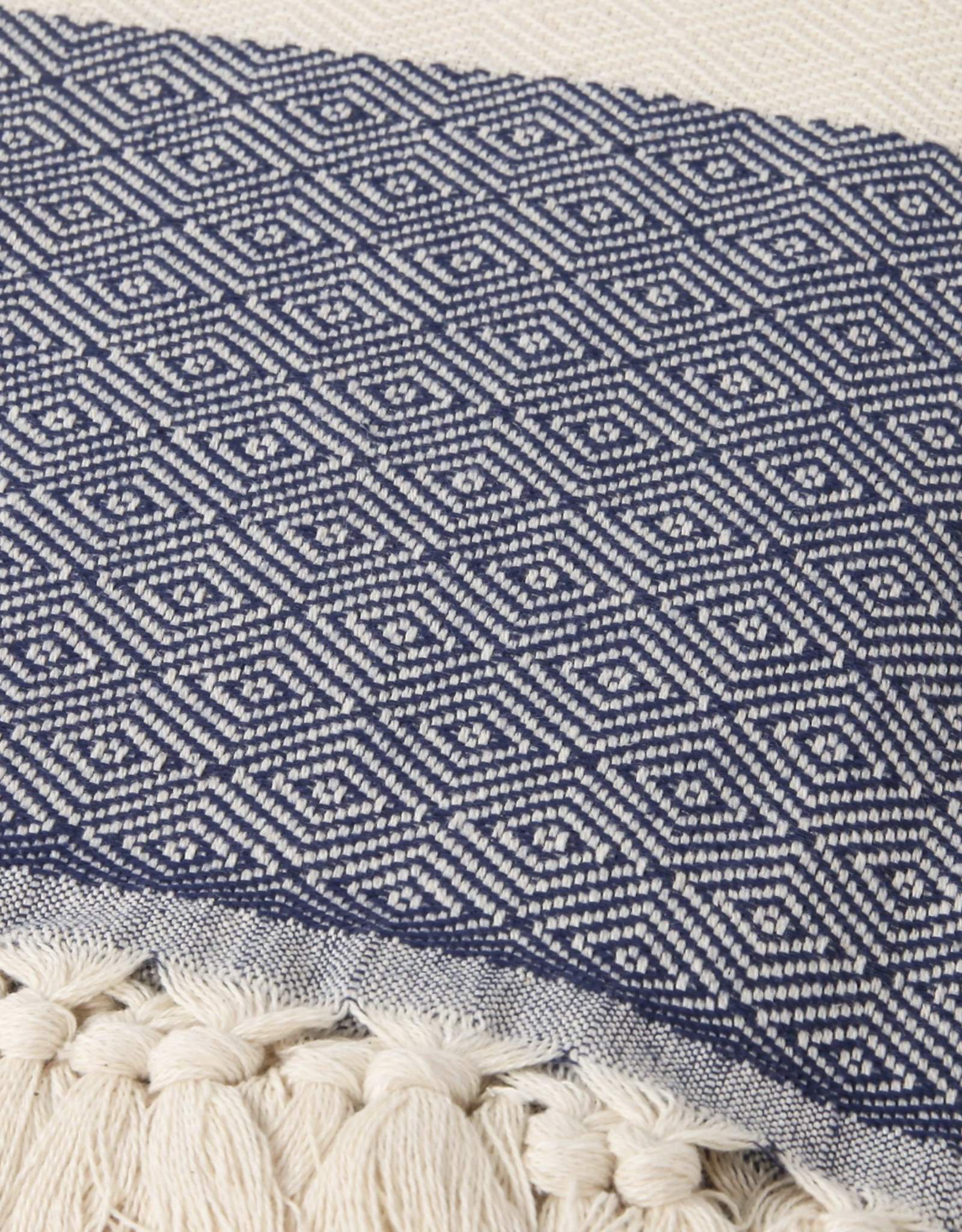 Lola Turkish Blanket - Navy