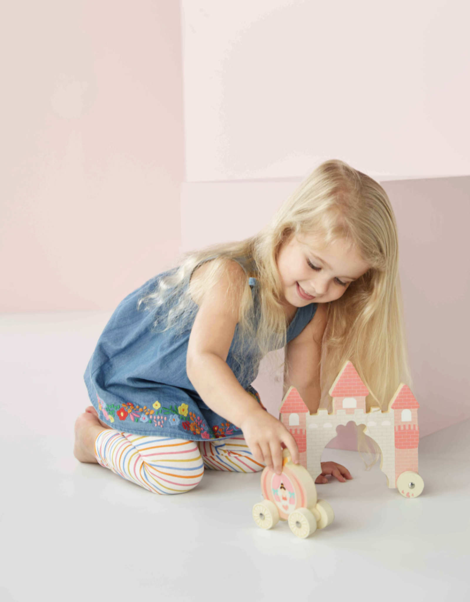 Castle Princess Wooden Pull Toy