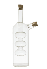 Glass Oil and Vinegar Cruet with Cork Stoppers